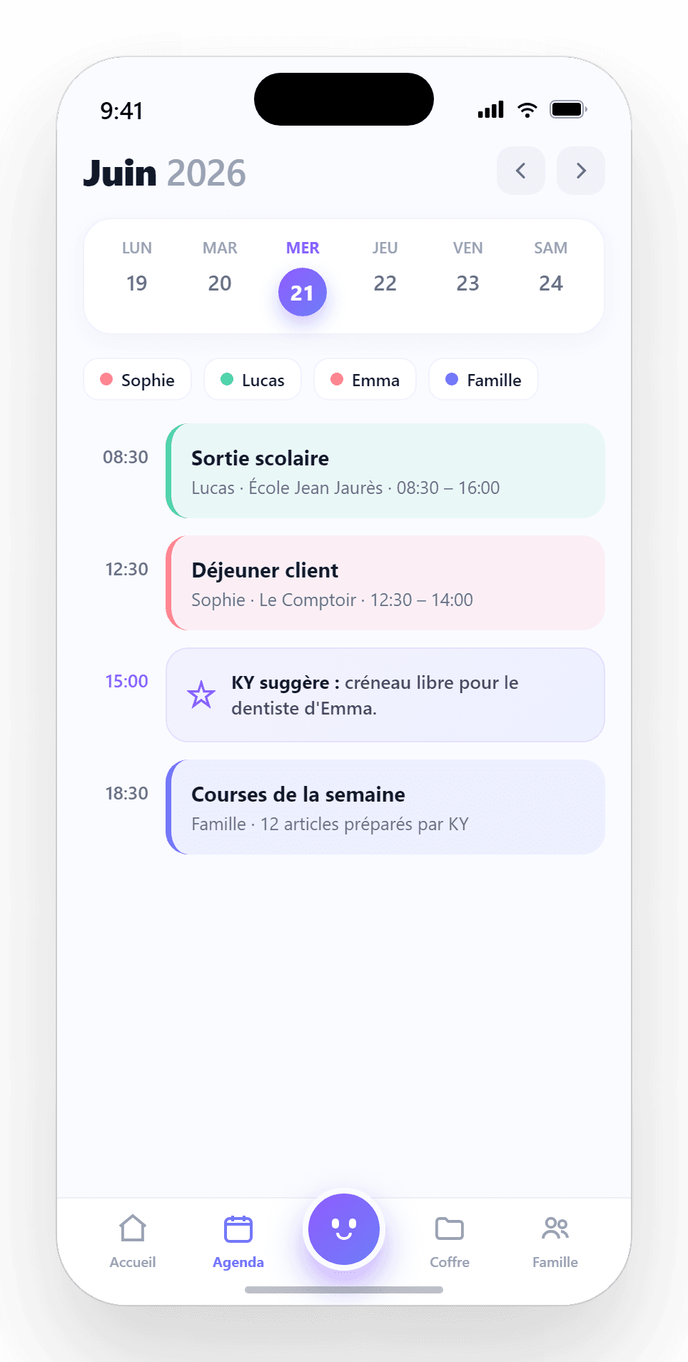 Calendrier partagé